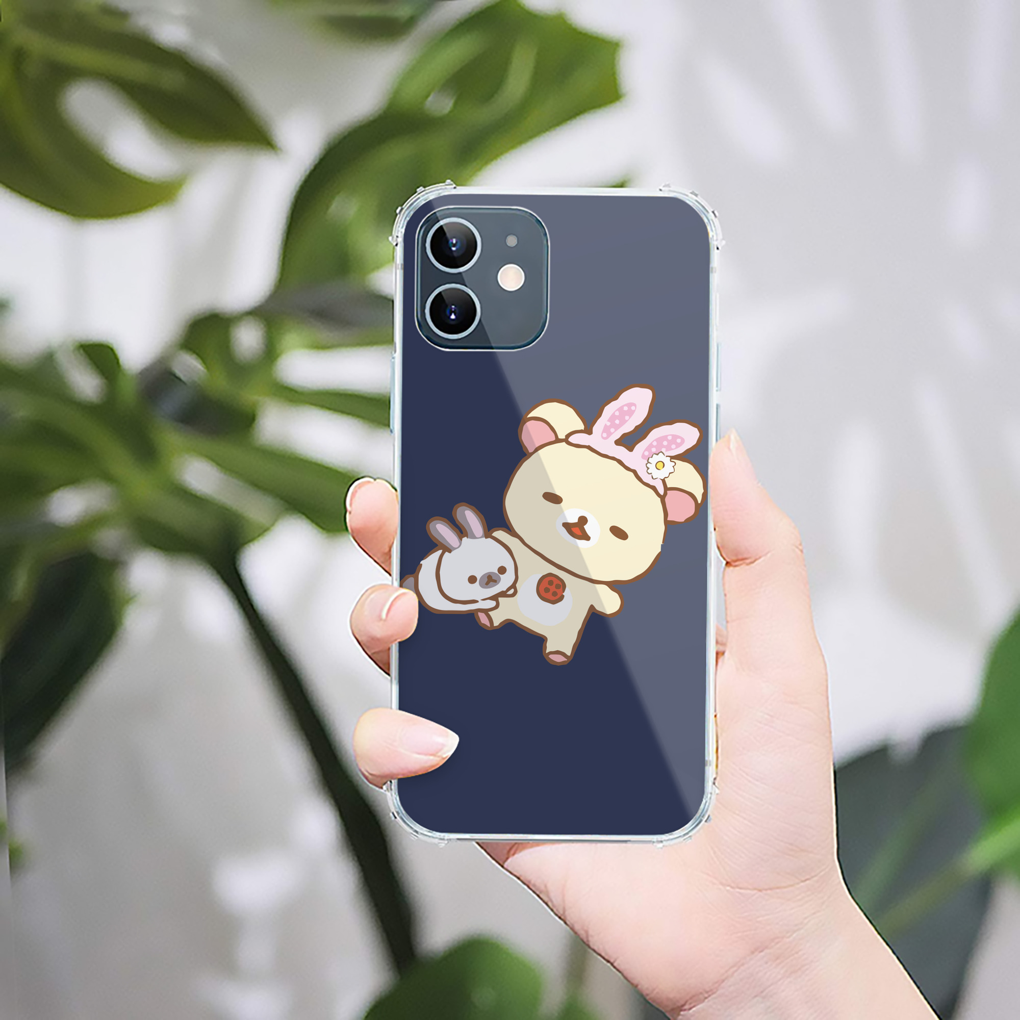 （画像用） リラックマ リラックマ キイロイトリ Rilakkuma Korilakkuma Kiiroitori 【iPhone 12シリーズ対応】透明スマホケース（クリアソフトケース）